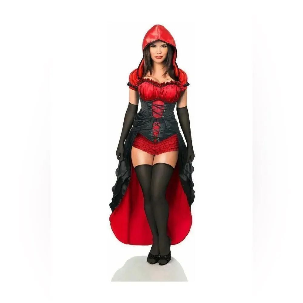 Daisy Corsets Top Drawer Red Riding Hood Costume XL